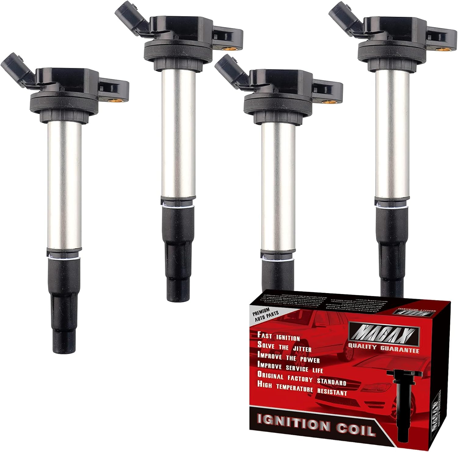 MACAX Set of 4 Ignition Coils Pack Compatible with Toyota