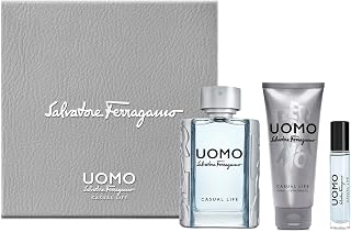 Salvatore Ferragamo Uomo Casual Life Set (Eau de Toilette 100ml + 10ml + Shampoo & Shower Gel 100ml) Price In India