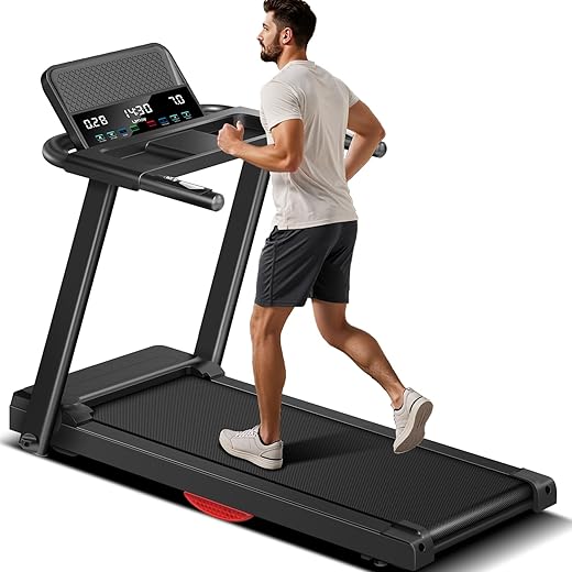 Folding Treadmill with Heart Rate Monitor