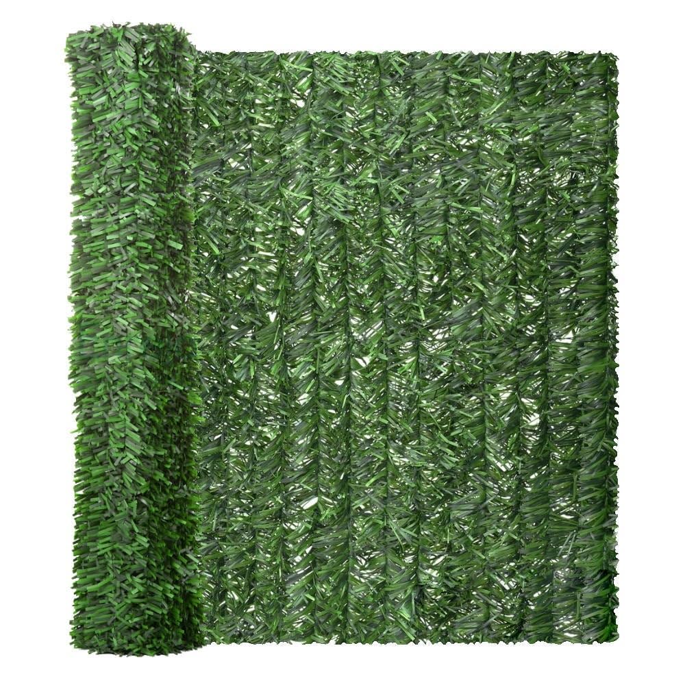 LOLAhome Seto Artificial Verde 3x1,5 m. 1 Unidad. Privacidad Natural. | Alta Ocultación, con Tratamiento UV, Realista y Natural, No inflamable, Transpirable. Para Jardin, Balcón, Terraza