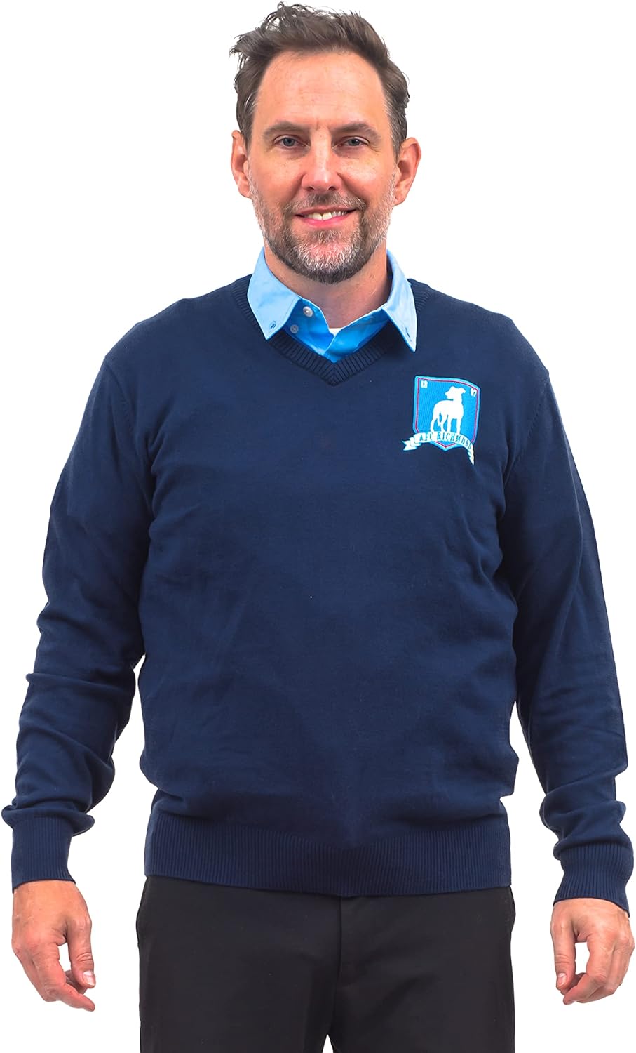 Ripple Junction Ted Lasso Coach AFC Richmond Sweater Costume Long-Sleeve Sweatshirts for Cosplay & Halloween