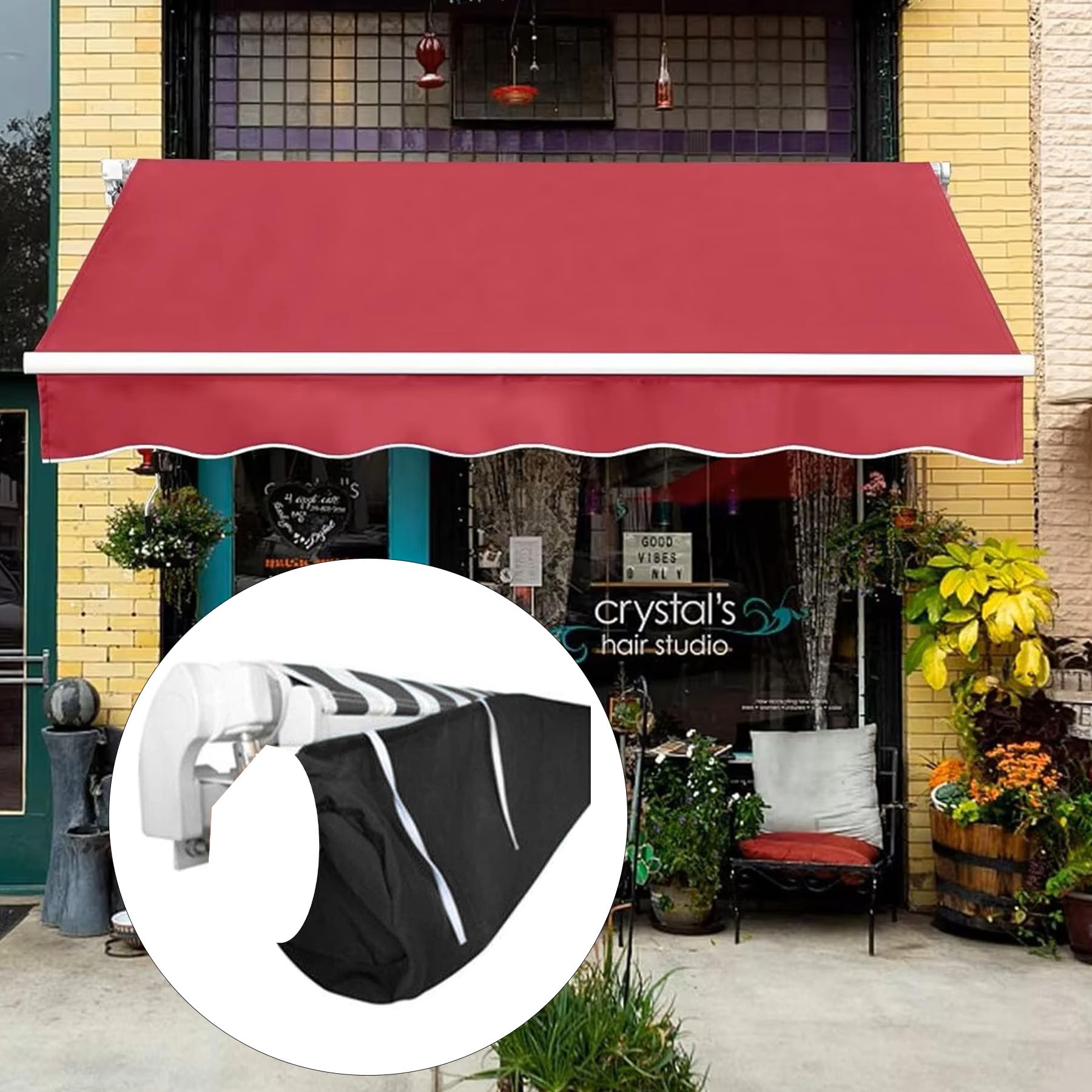 Housse de protection Oxford imperméable et résistante aux intempéries pour auvent extérieur terrasse terrasse terrasse couverture de stockage en hiver