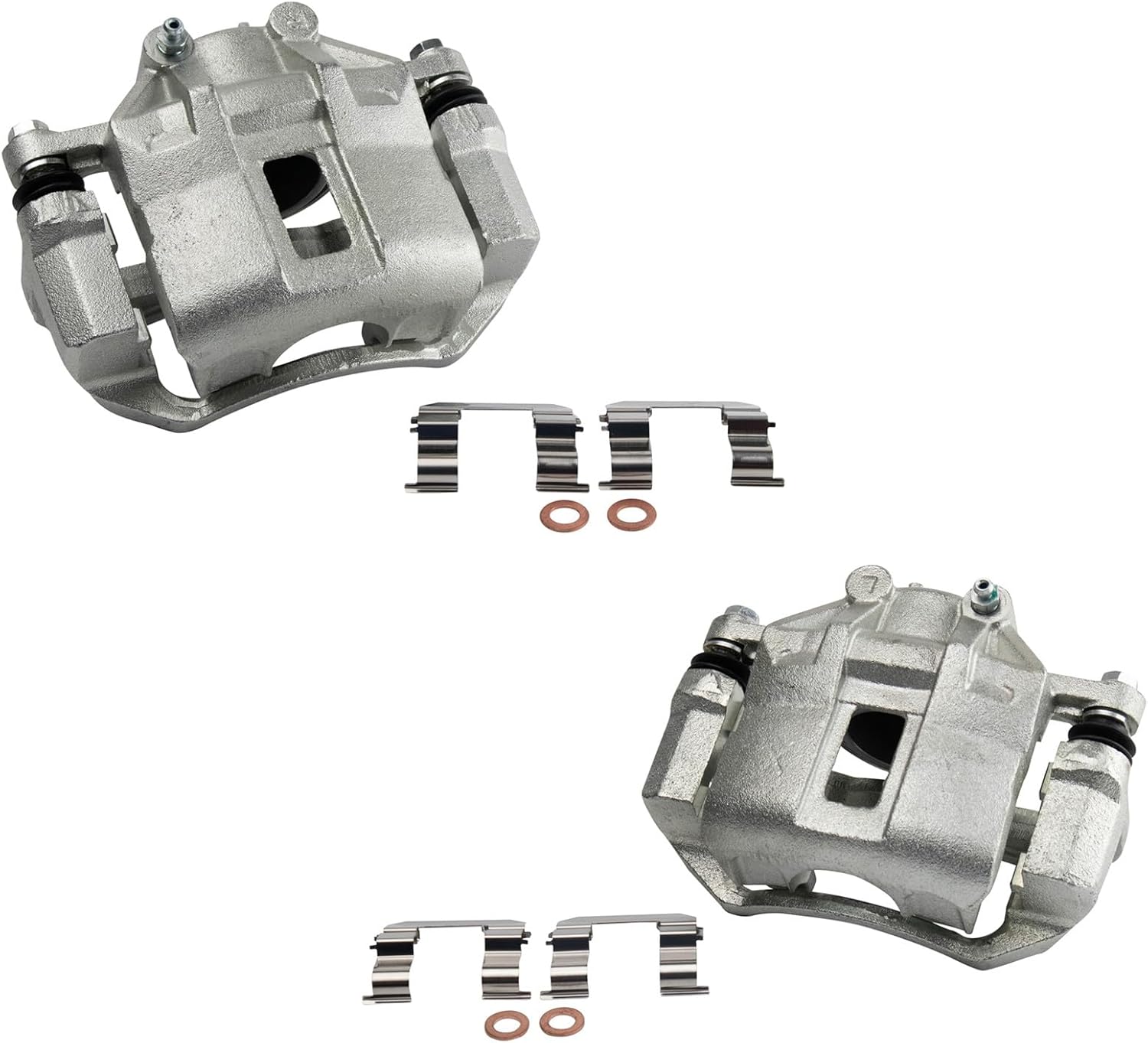 Front Brake Caliper Set Compatible with 2006-2011 Hyundai Accent 2006-2012 Kia Rio Rio5