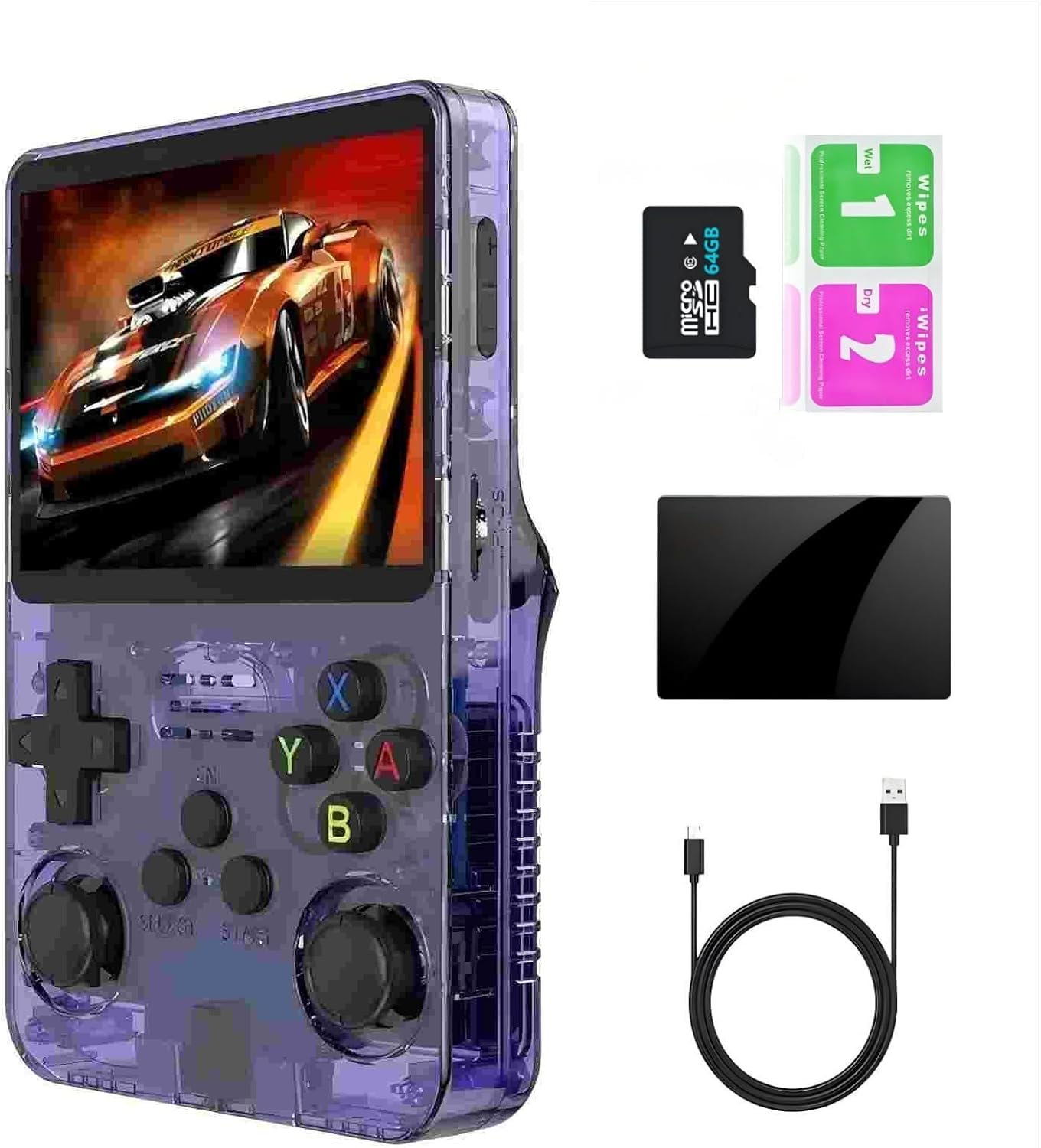 Console Rétro R36MAX 128 Go – 40 000+ Jeux, Écran IPS 4