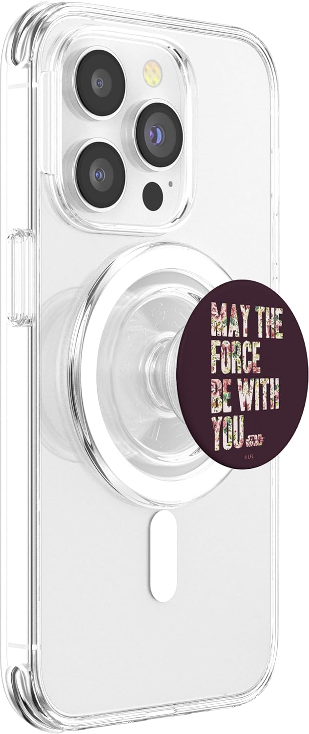 Star Wars May The Force Be With You Floral Fill PopSockets MagSafe PopGrip for iPhone