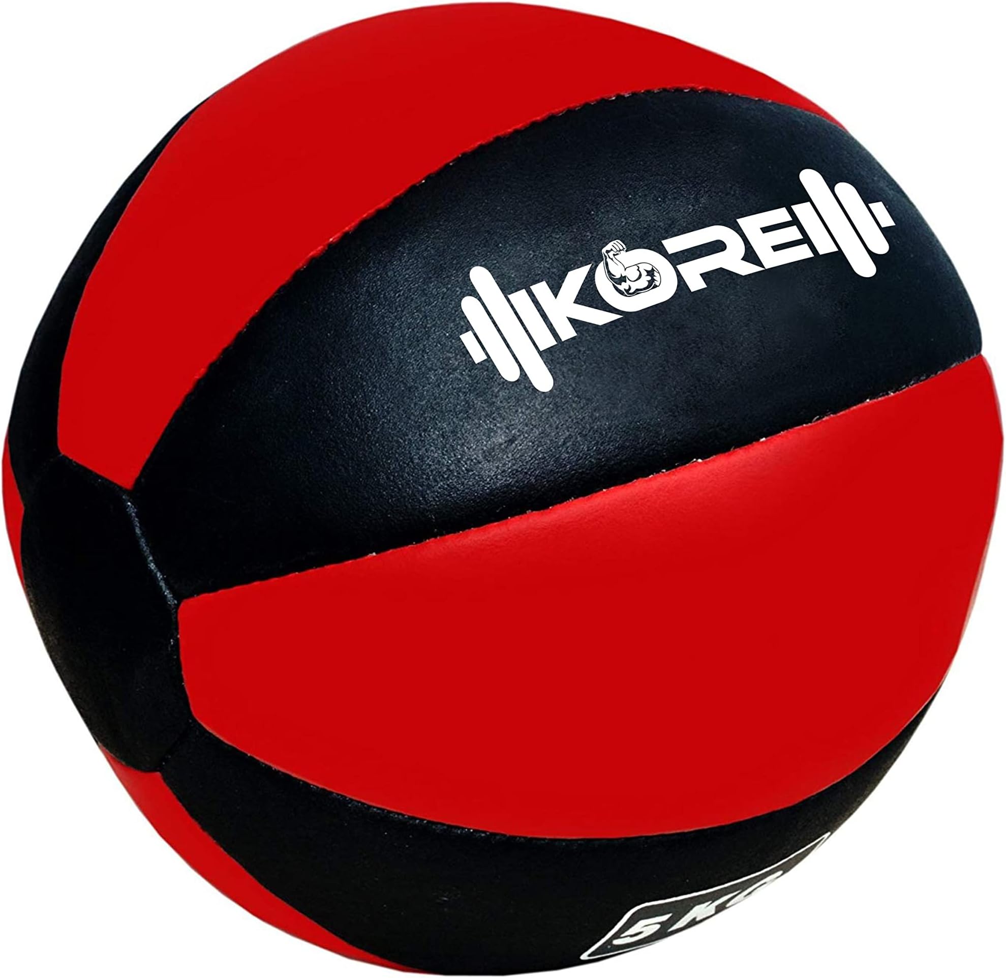 1-10 Kg Leather Medicine Ball, Soft Shell with Non-Slip Grip for Cross Training Exercise