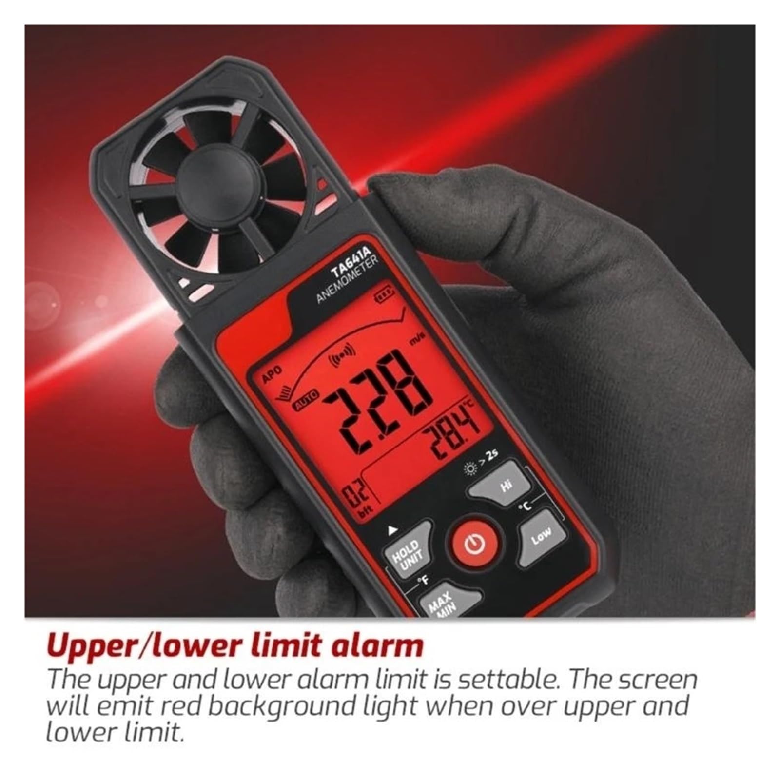 Anemometro, Anemómetro y medidor de velocidad del viento for observatorios meteorológicos