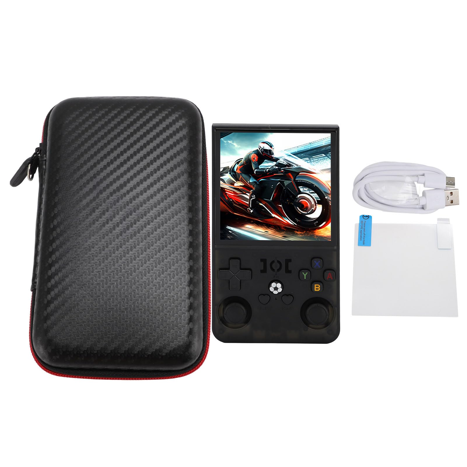 Console di gioco portatile retrò, console di gioco portatile con schermo IPS da 4 pollici 720x720, batteria ricaricabile da 4000 mAh, doppio joystick 3D con supporto per emulatori (ShChGB)