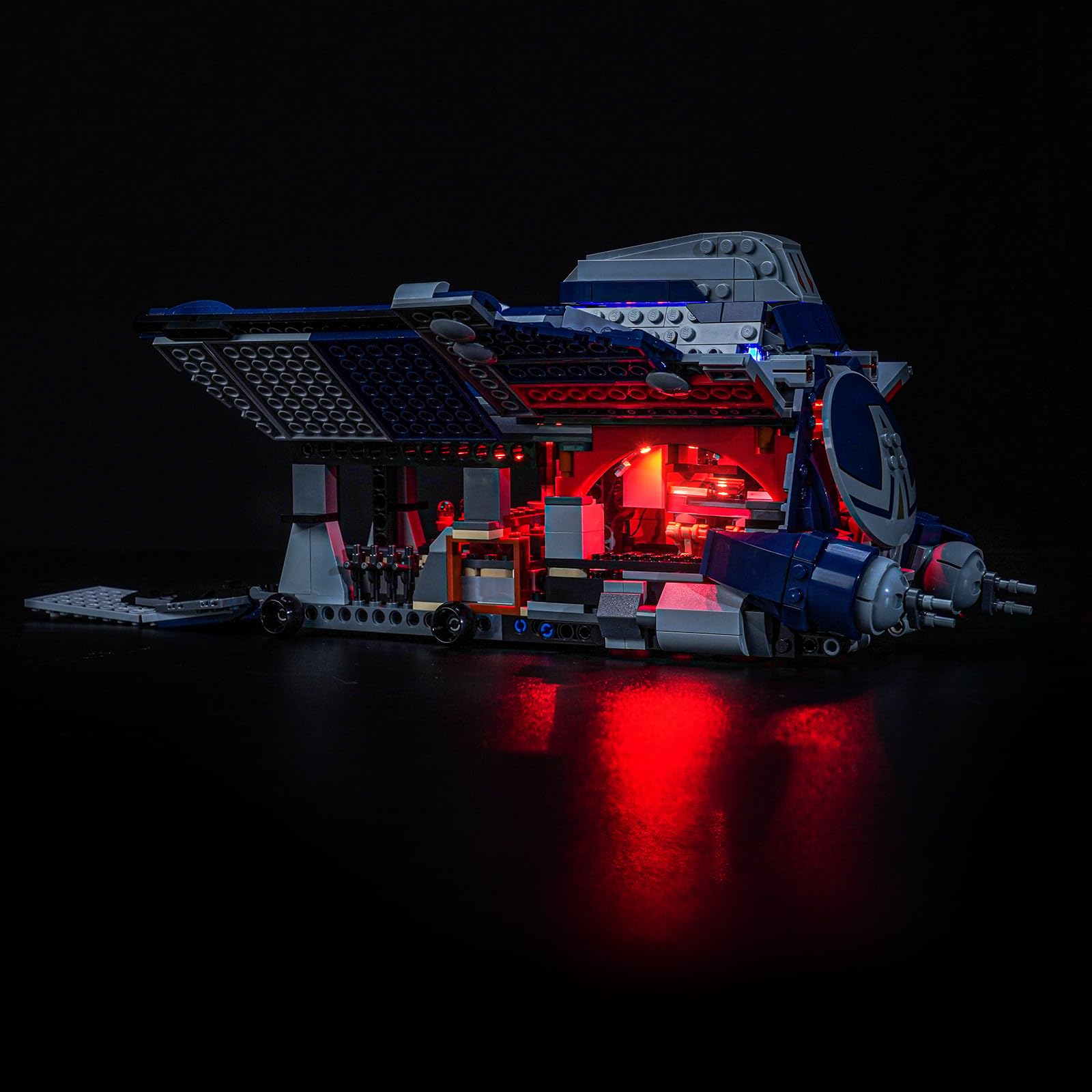 LocoLee Led Light Set Compatible with Lego 75435 Battle of Felucia Separatist MTT Led Decoration Lighting Kit Compatible with Lego 75435 Building Blocks Model,Only Lights Set,No Model - Image 2