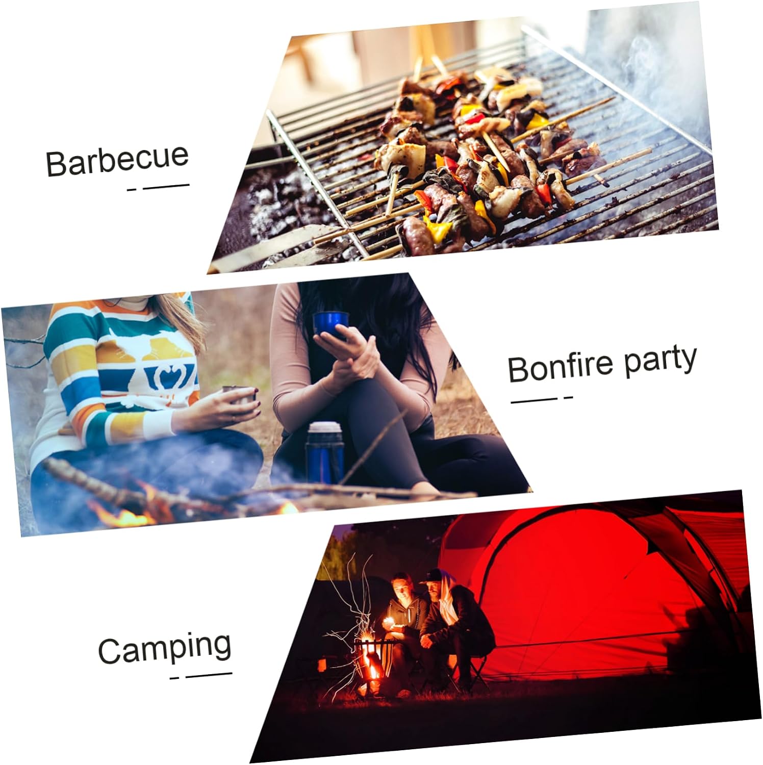 Portable Stainless Steel Camping Barbecue Rack Outdoor Grill Grate for Cooking Compact Design Heat Resistance for Camping and Picnics