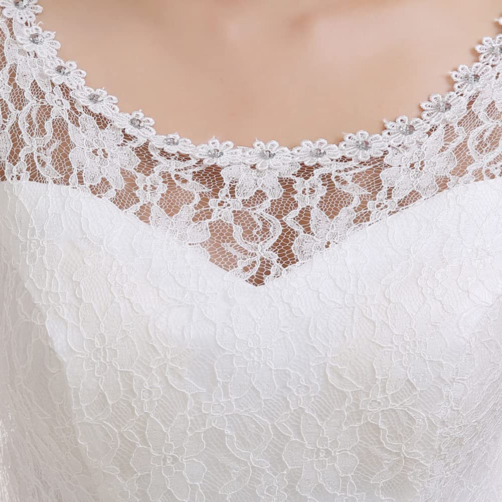Vestidos de Novia Largo para Mujer Mangas Corte Vestidos Largos para Boda de Noche Vestidos de Fiesta