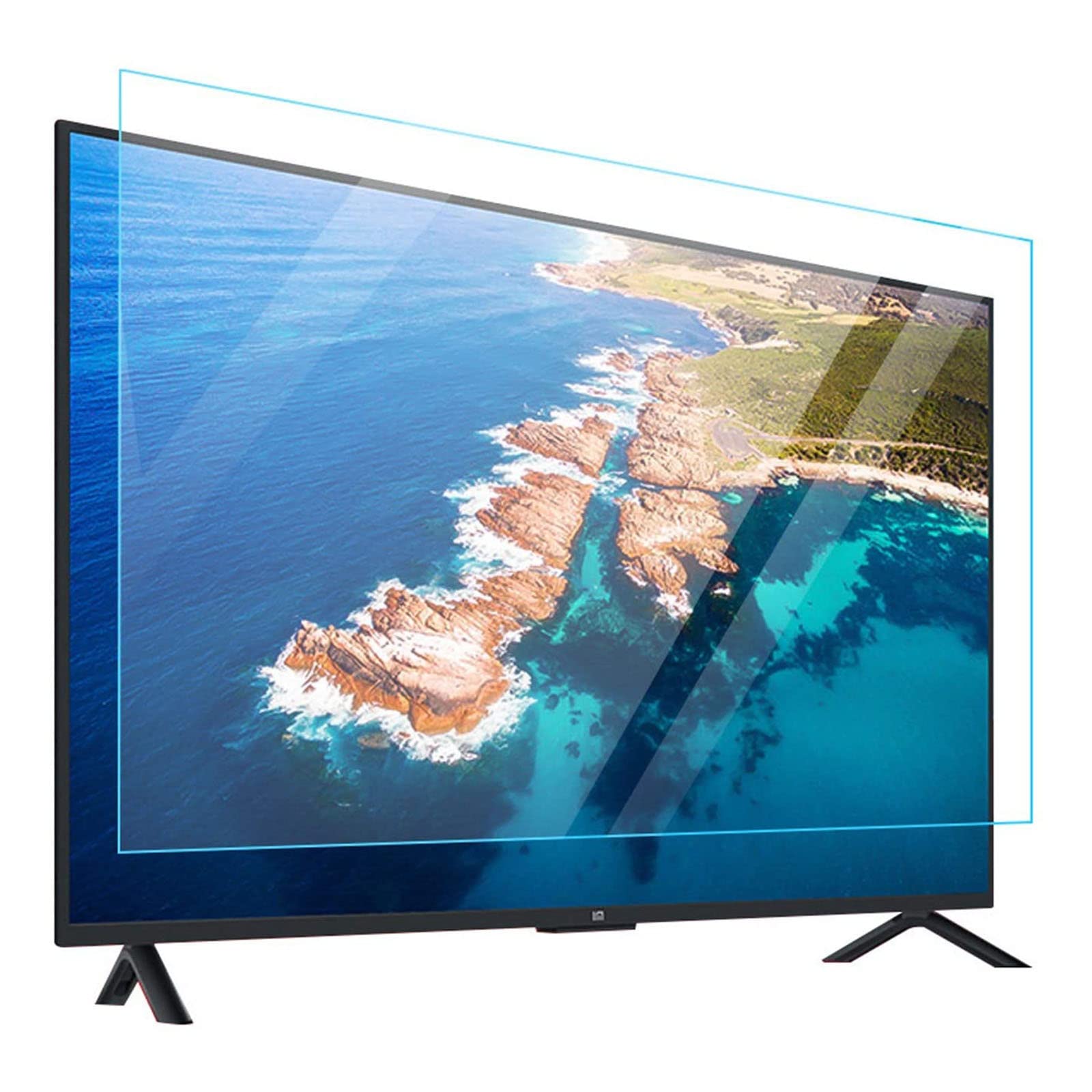 Filtre anti-lumière bleue TV pour protéger la vue des enfants devant l'écran mat 65 pouces