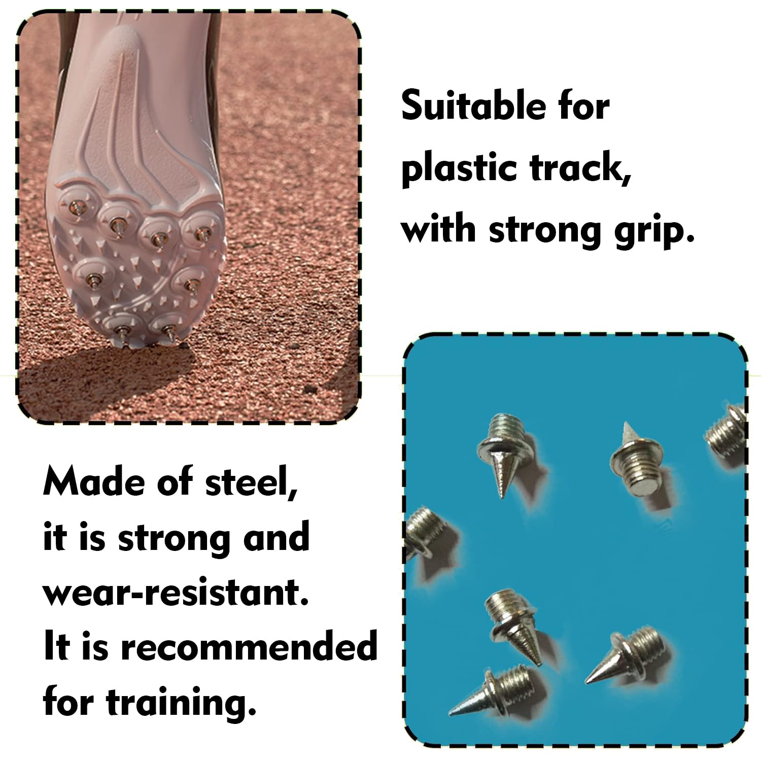 30 Pièces Pointes Piste en Acier Inoxydable avec 1 Clé à Pointe Athlétisme,Pointes de Rechange pour Chaussures avec Clé à Pointe,pour Chaussures de Piste Chaussures de Sport Jogging Course à PiedSauts