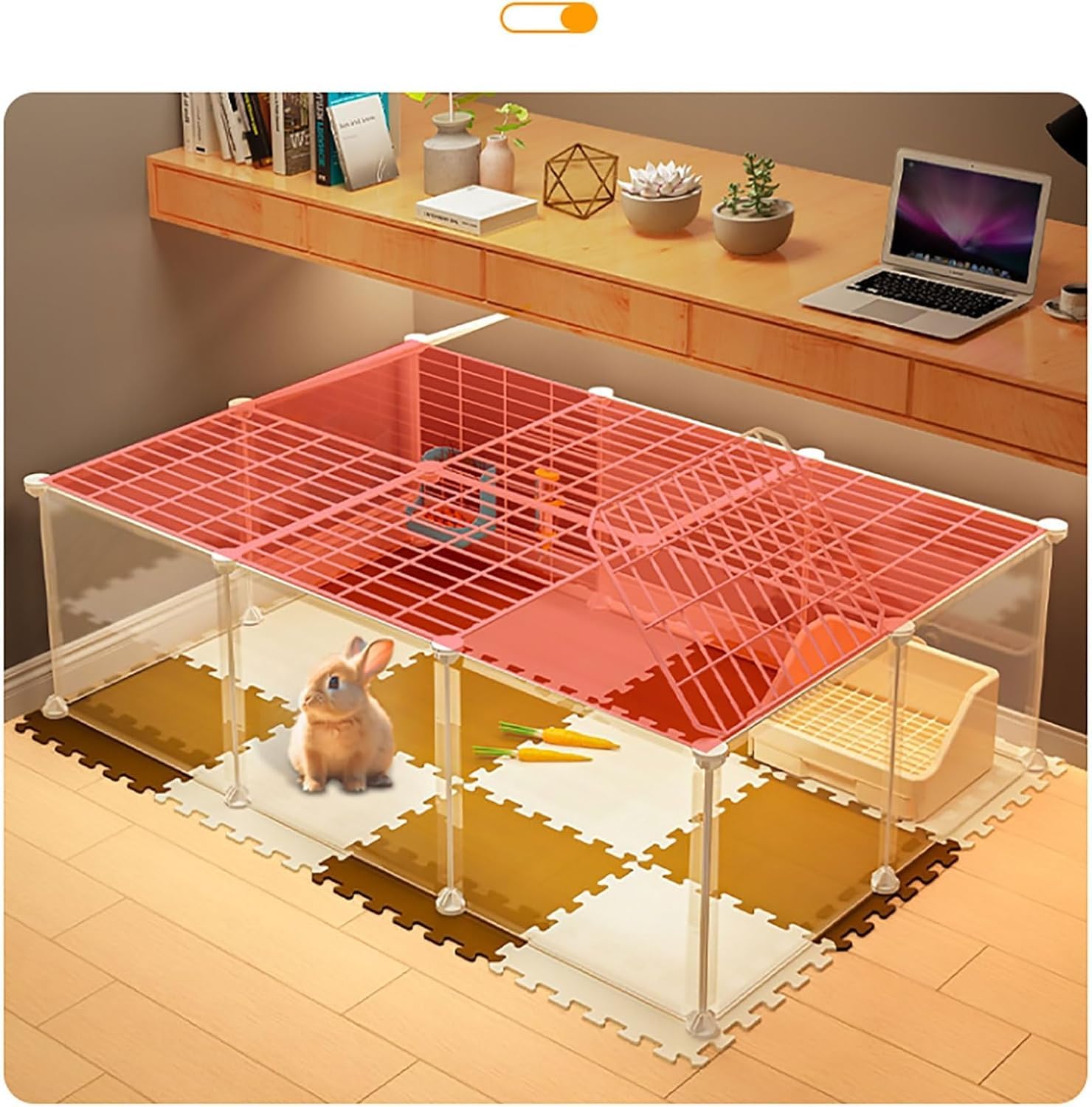 Gabbia for Piccoli Animali Domestici – Fai da Te for Interni/Esterni(107x72x37cm-With Top)