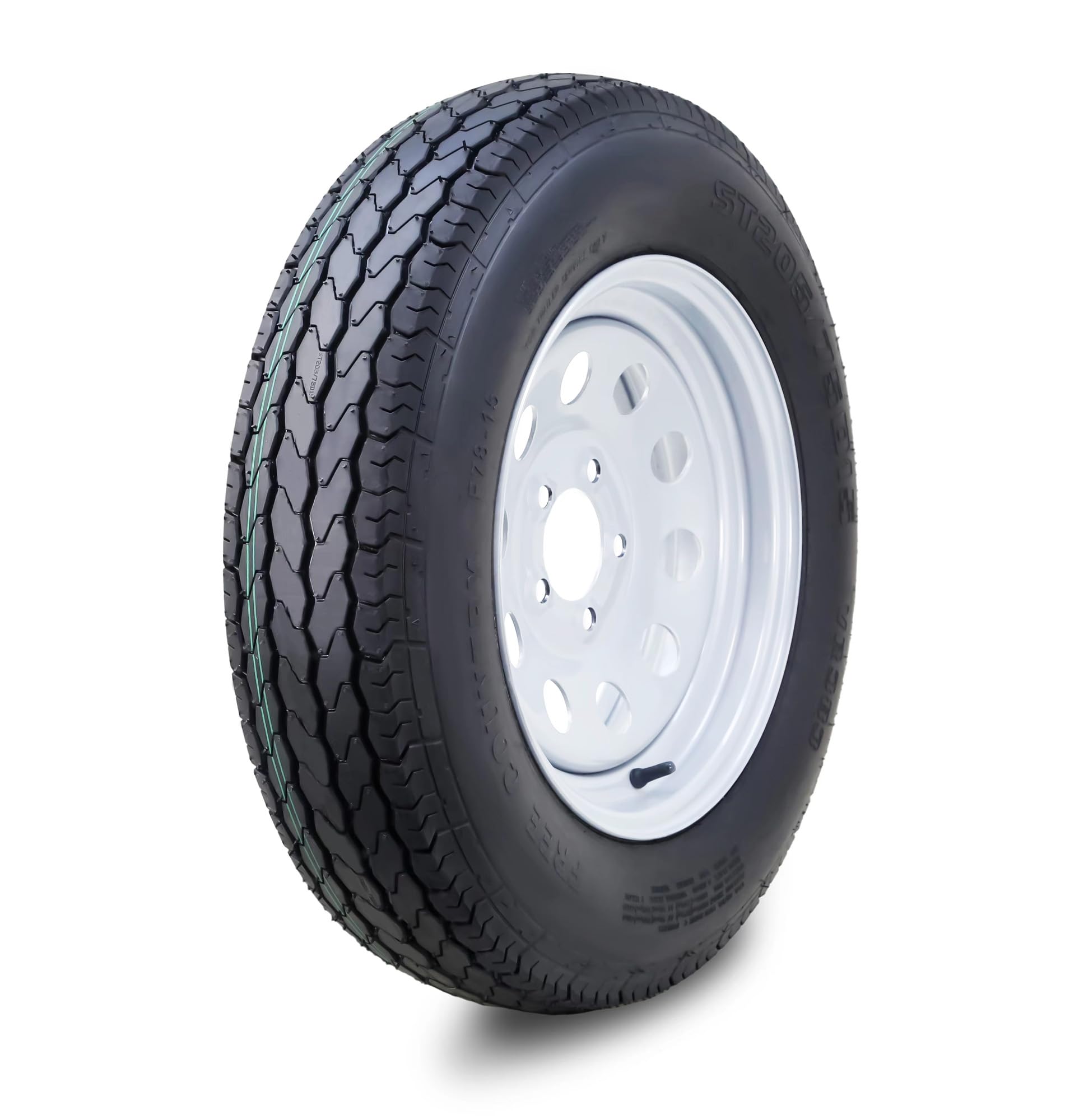 Free Country ST205/75D15 Trailer Tire Wheel Assembly 6-Ply C - wheels | Mubboo