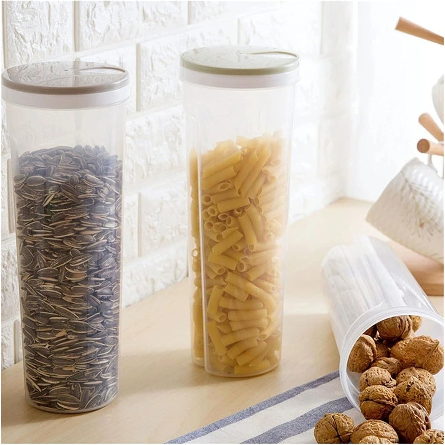 Storage Box Sealed Containers Leakproof Storage Box Crisper for Cereal Spaghetti Noodle Pasta Grain