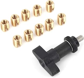 Motorcycle Fairing Insert, Fairing Repair Kit Brass Bolts Screws W/THandle Installation Tool for Batwing Type