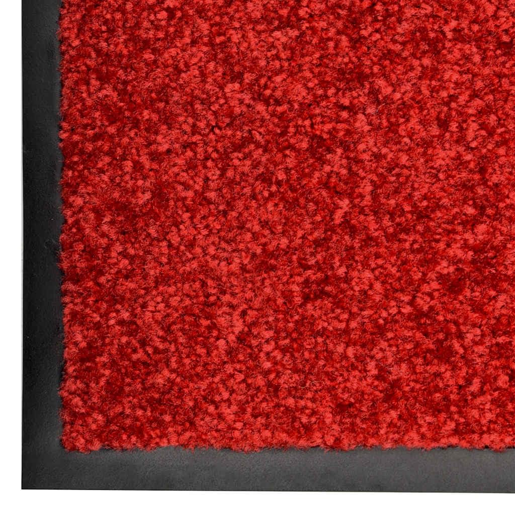 Zerbino lavabile, rosso, 180 x 120 cm, antiscivolo, grande