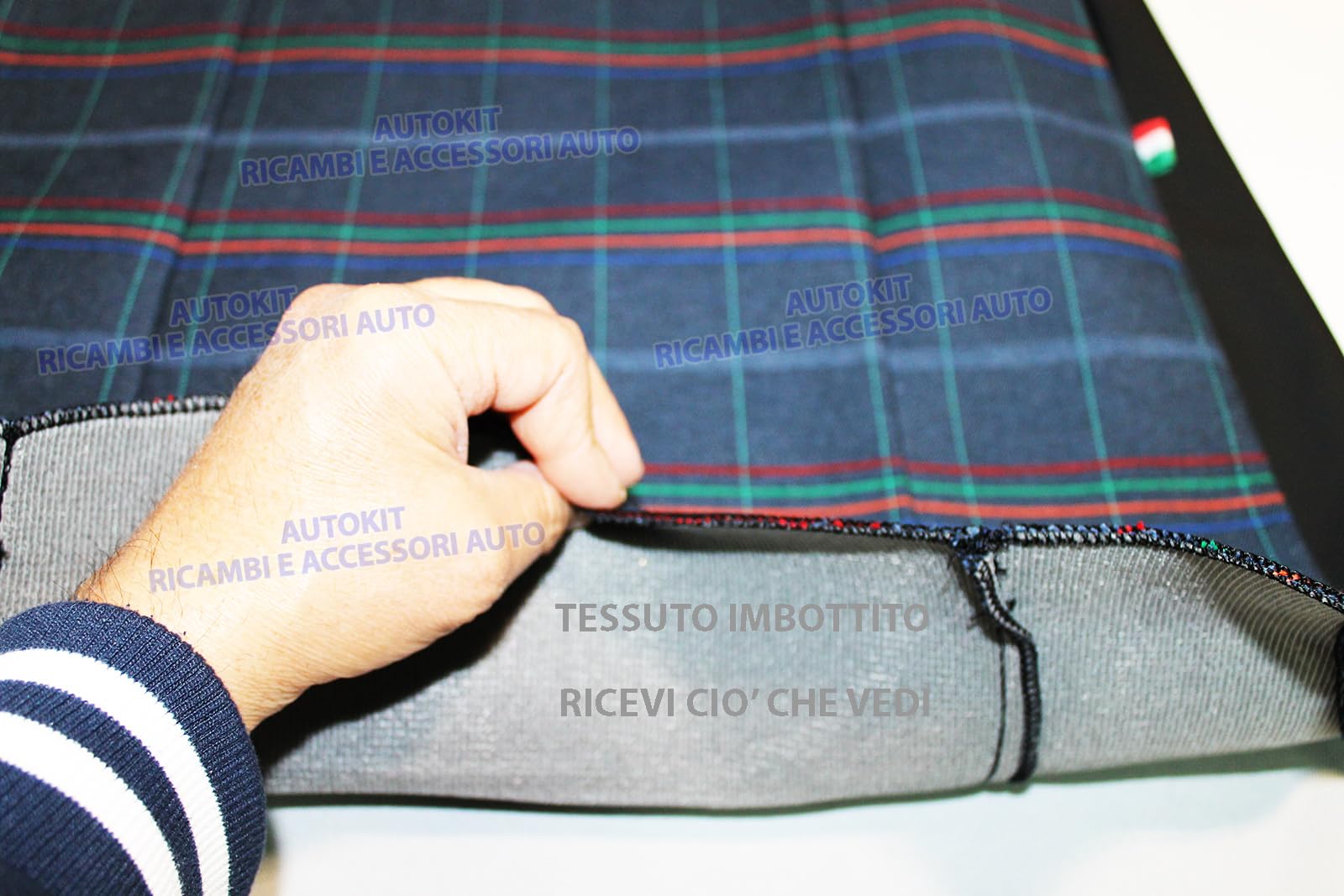 Generico Imbottitura Solo Seduta + Fodere Copri Sedile in Tessuto Imbottito per Fiat Panda 1° Serie Modello 141 Prodotte dal 1986 al 2003-20115