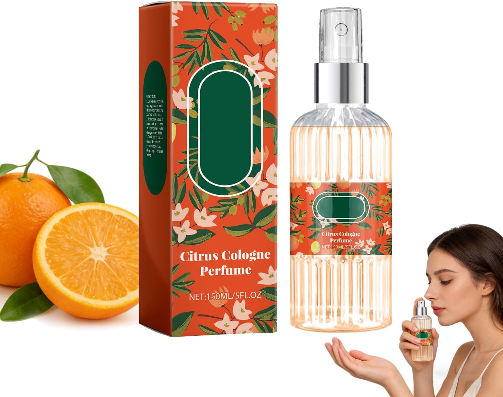 Citrus Cologne Perfume, 150 ml Bottle, Refreshing and Long-Lasting Fragrance for Men and Women, Unisex Eau de Toilette Spray, Long-Lasting Citrus Fragrance, Freshness and Purity for Everyday Use (1