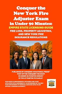 Conquer the New York Fire Adjuster Exam in Under 90 Minutes: Empire State Licensing Guide: Fire Loss, Property Adjusting, and New York Fire Insurance Regulations (Insurance and Risk Management Exams)