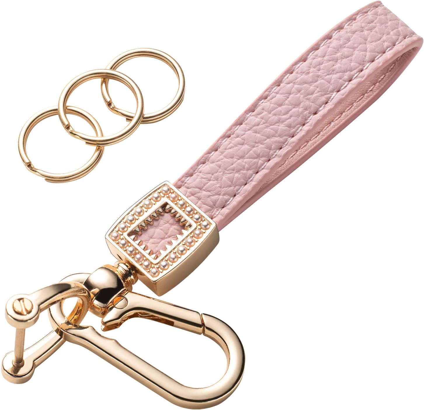 Gematay Microfiber Leather Car Keychain, Universal Car Key