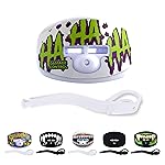 DAMAGE CONTROL Pacifier Mouthpiece - Football Mouthguard with Helmet Strap, Protects Teeth, Jaw & Mouth - Mouth Piece for Sports, No Boiling, Allows Airflow - Gear for Adults & Youth (HA HA HA)
