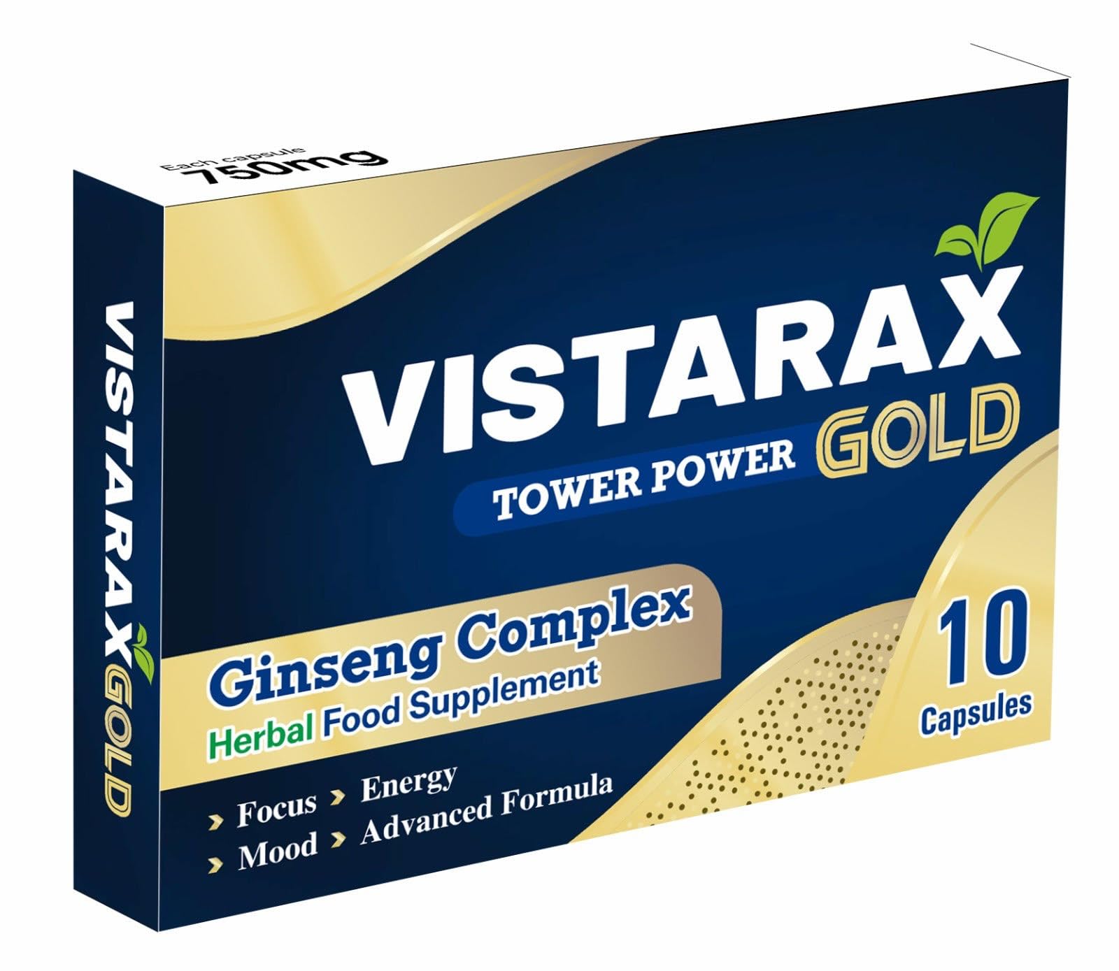 Gold - Stronger and Longer for Confident Performer - Ultra Strong Performance Enhancing Pills, Stamina Endurance Booster Gold Supplement Pills for Men - 10 Ginseng Capsules