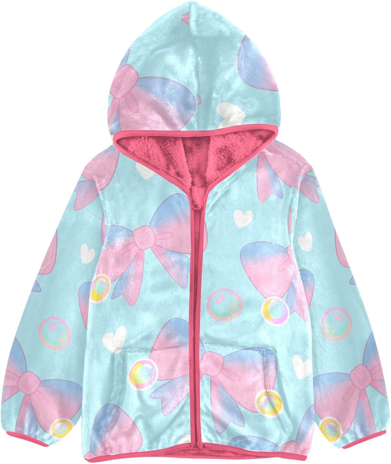 GuoChe Cute Bow Boys Fleece Jacket
