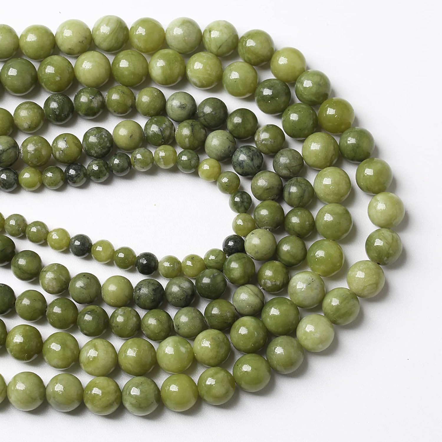 4MM 88PCS Natural Stone Chinese Green Jade Loose Beads for Jewelry Making DIY Bracelet Necklace 1 Strand - Image 3