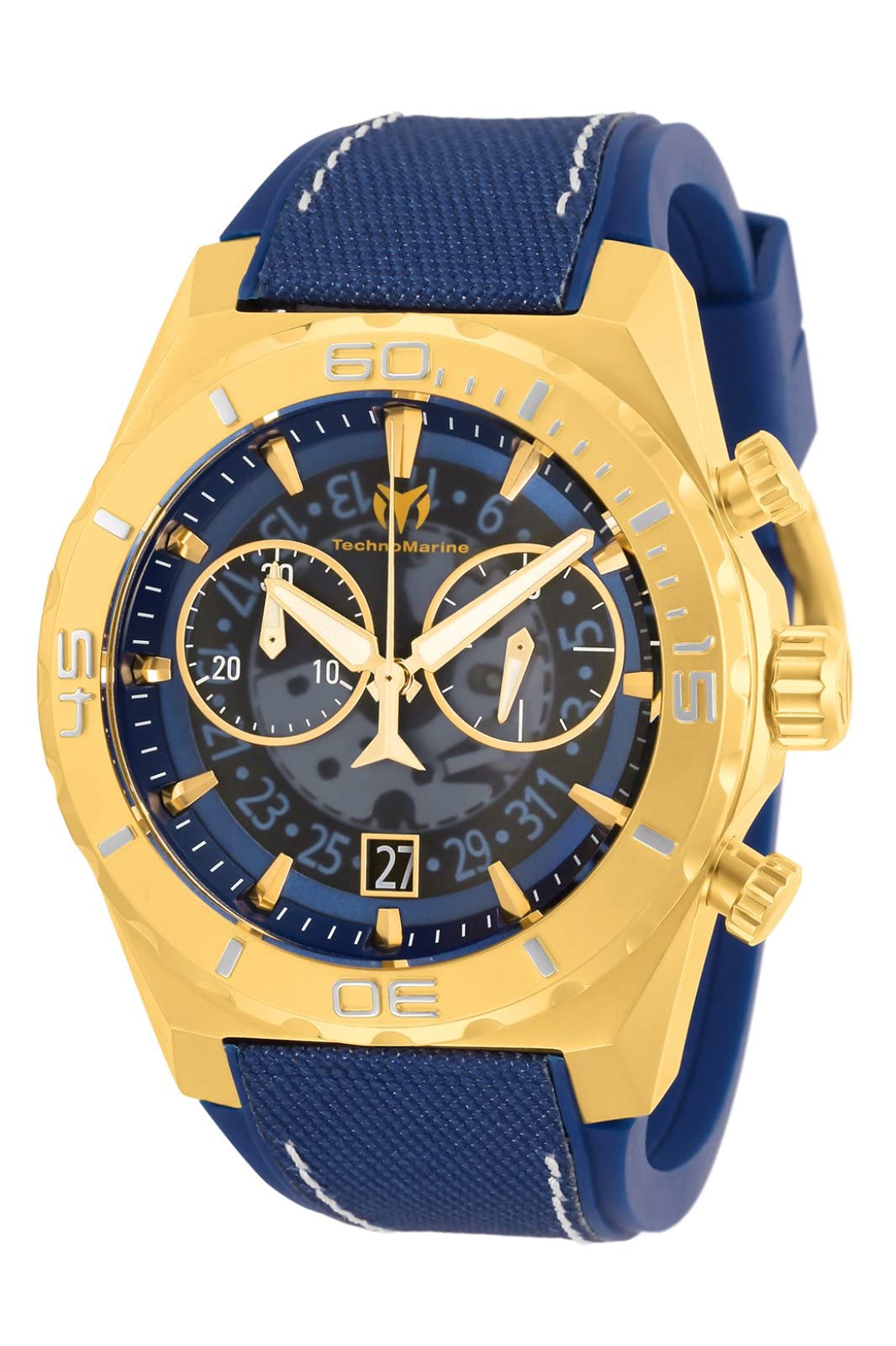 TechnomarineMen's Reef Shark TM-519009 Quartz Watch, Blue