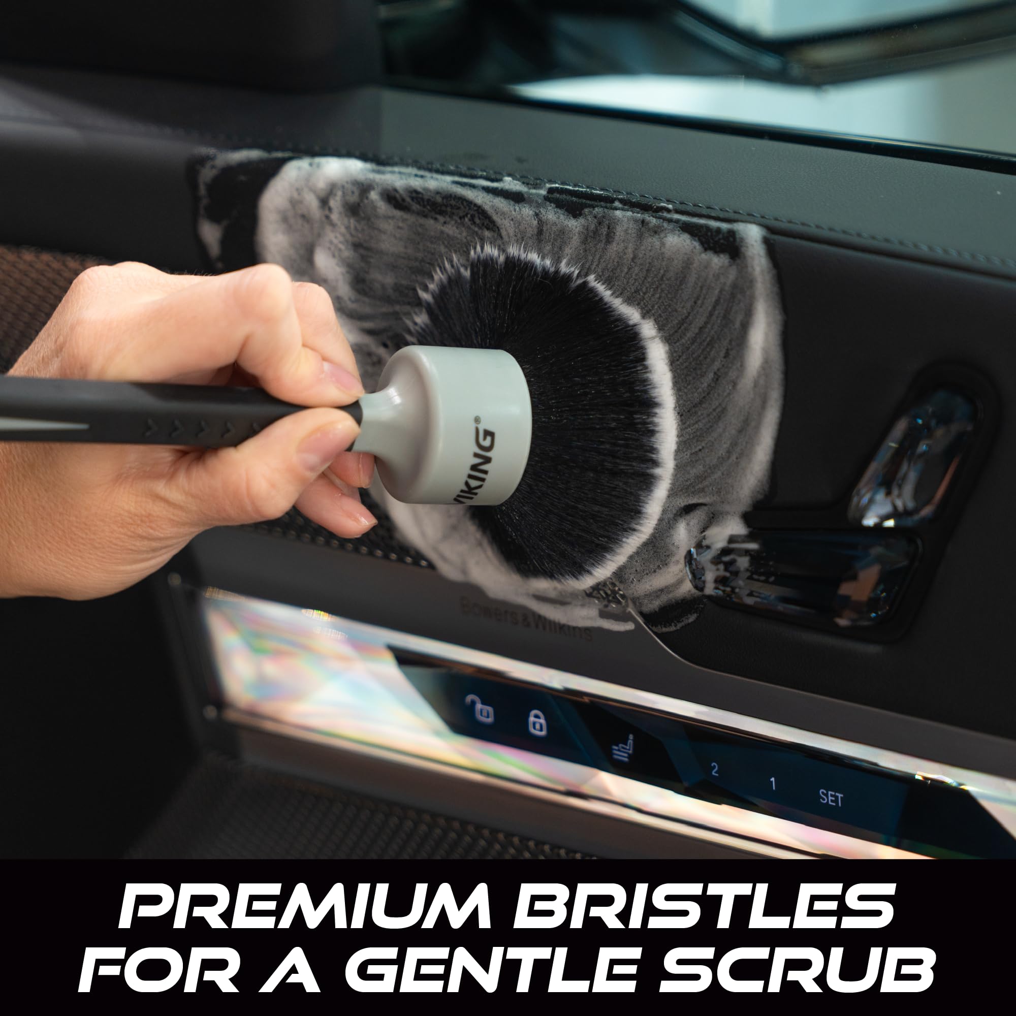VIKING Car Detail Brush Set - Interior Cleaning -3