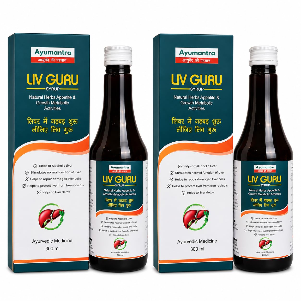 Liv Guru Liver Detox & Care Syrup 300 ml | Liver Detox, Liver Care, 300 ml Bottle-image-29