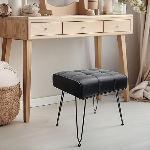Miniatura 7 de HOUCHICS Taburete de tocador, taburete de maquillaje, taburetes de tocador para maquillaje, silla de tocador, taburete de tocador, silla de tocador