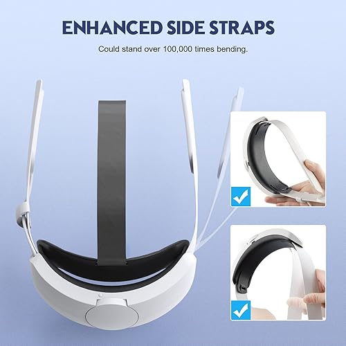 Miniatura 4 de VINDIJA Head Strap for Oculus Quest 2 with Battery Built-in 6000mAh Battery Replacement Elite Strap for Quest 2 Accessories with Gravity Balance for
