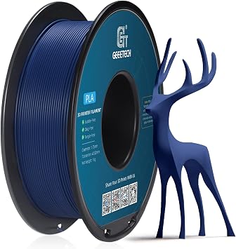 Geeetech Matte PLA Filament 1.75mm Navy Blue, 1kg/2.2lbs Spool, Matte PLA 3D Printer Filament, Smooth Finish Dimensional Accuracy +/- 0.02 mm, Fit Most FDM Printer