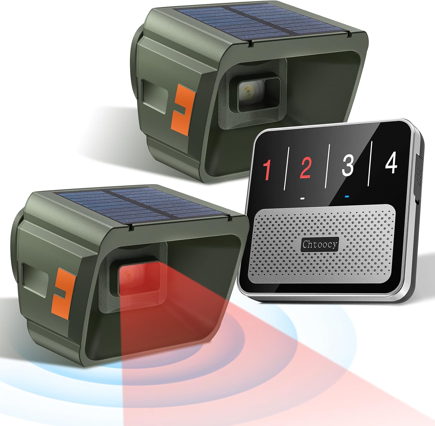 Upgraded Driveway Alarm, Radar + IR Twin Detection, 1/2 Mile Lengthy Vary Wi-fi Driveway Alarm, 3 Sensitivity Ranges, Photo voltaic Energy, Waterproof Movement Sensor for Shield Out of doors Property Home