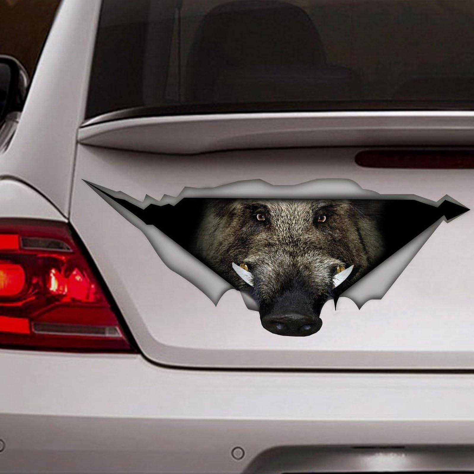 Sticker Ou Autocollant Sanglier Agressif
