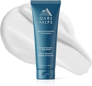 Oars + Alps Anti-Aging Face Moisturizer & Eye Cream, Hydrating Skin Moisturizer with Shea Butter and Jojoba Oil, Lightweight, Non Greasy, Vegan, Gluten Free