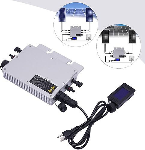 Miniatura 4 de 700W Solar Grid Tie Micro Inverter Micro Inversor Solar Grid Tie Microinversor Pantalla LCD IP65 Auto Enfriamiento IP65 Control Digital 3 Modo de