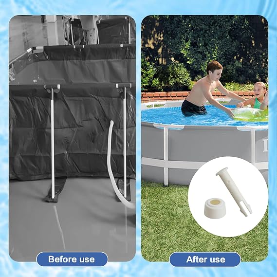 10 Pieces Plastic Pool Joint Pins Set Plastic Replacement Pool Joint Pins for Frame & Pool Intex Pool Replacement Parts,Pool Replacement Parts ((1.96inch)