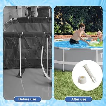 10 Pieces Plastic Pool Joint Pins Set Plastic Replacement Pool Joint Pins for Frame & Pool Intex Pool Replacement Parts,Pool Replacement Parts ((1.96inch)