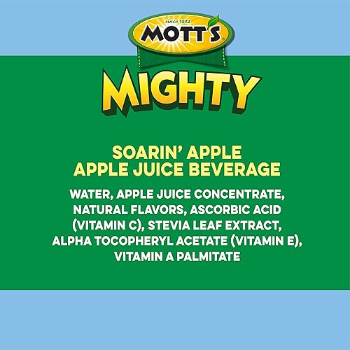 Miniatura 5 de Mott's Mighty Soarin' - Bebida de jugo de manzana, botellas de 8 onzas líquidas, 24 unidades (4 paquetes de 6), 100% jugo de fruta combinado con
