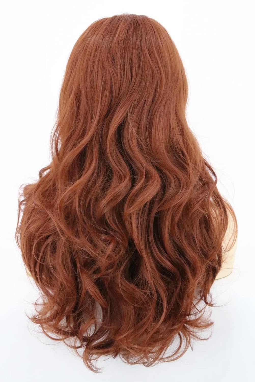 Topcosplay Women's 60s Costume Wig Auburn Brown Big Bouffant Beehive Wig Hair Long Wavy Halloween Party Wigs - Image 6