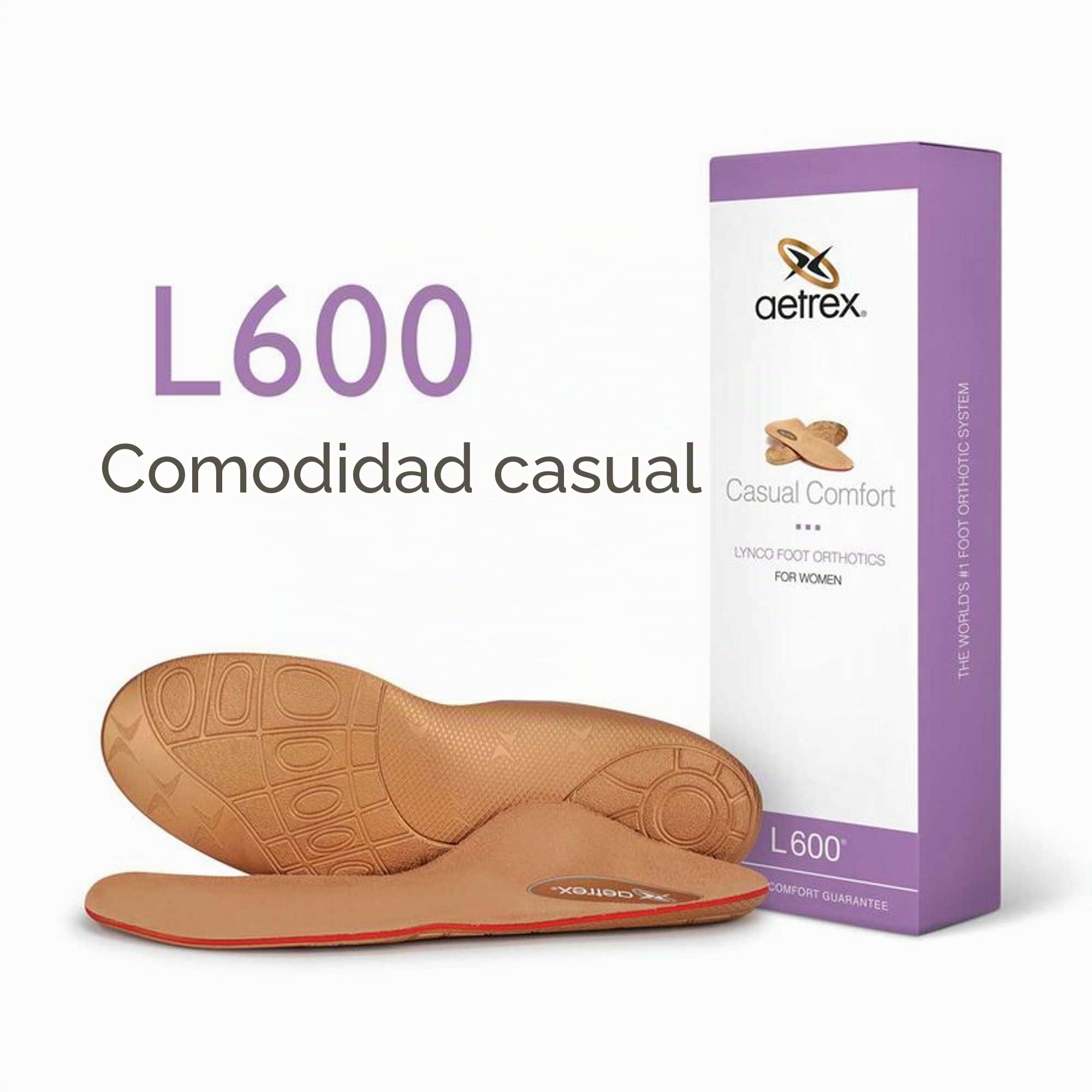 Aetrex L600 - Plantilla casual para mujer - Multi color - 11W US