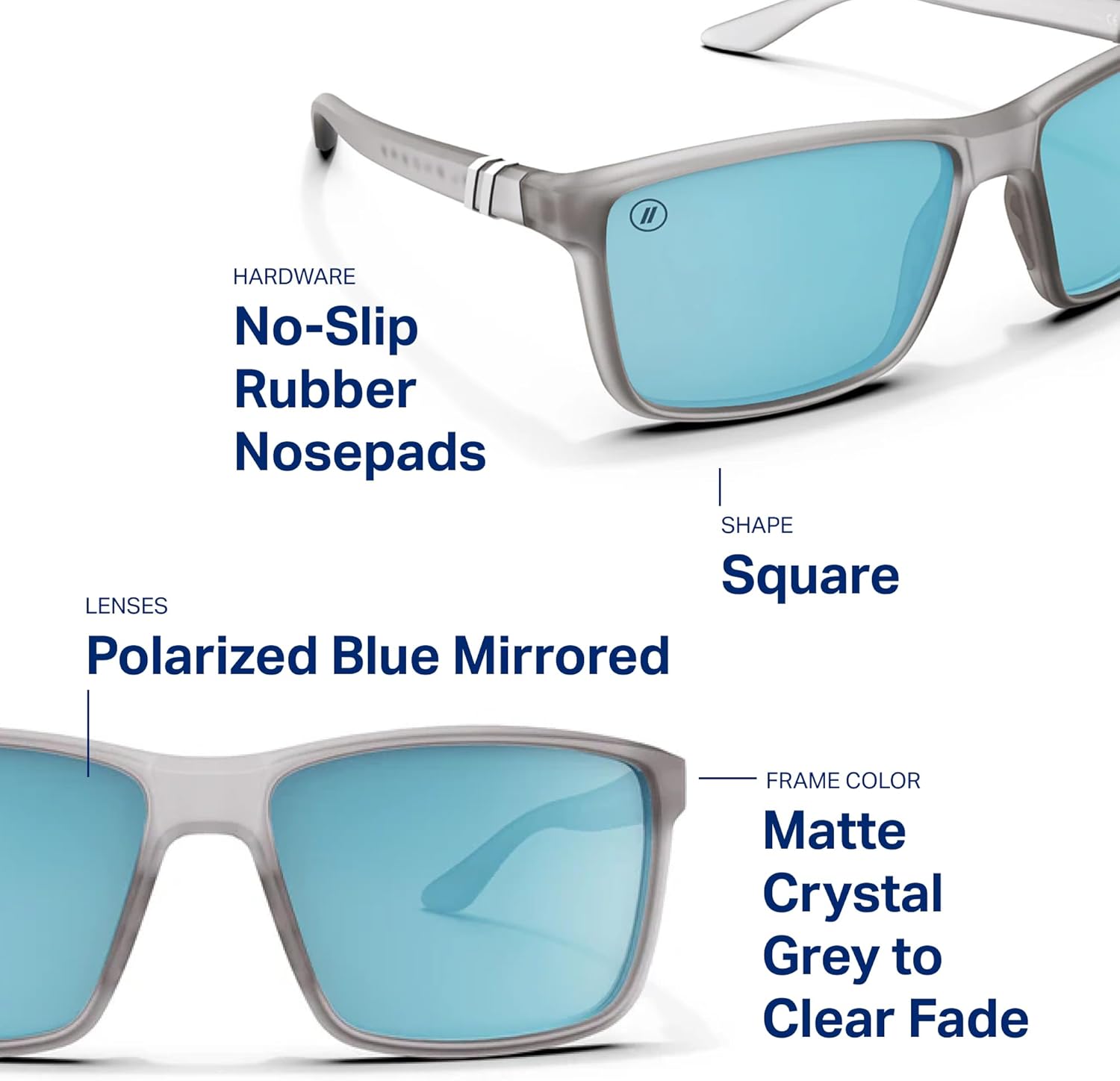 Blenders Eyewear Mesa – Polarized Sunglasses – Modern Wraparound Frames – 100% UV Protection – For Men & Women