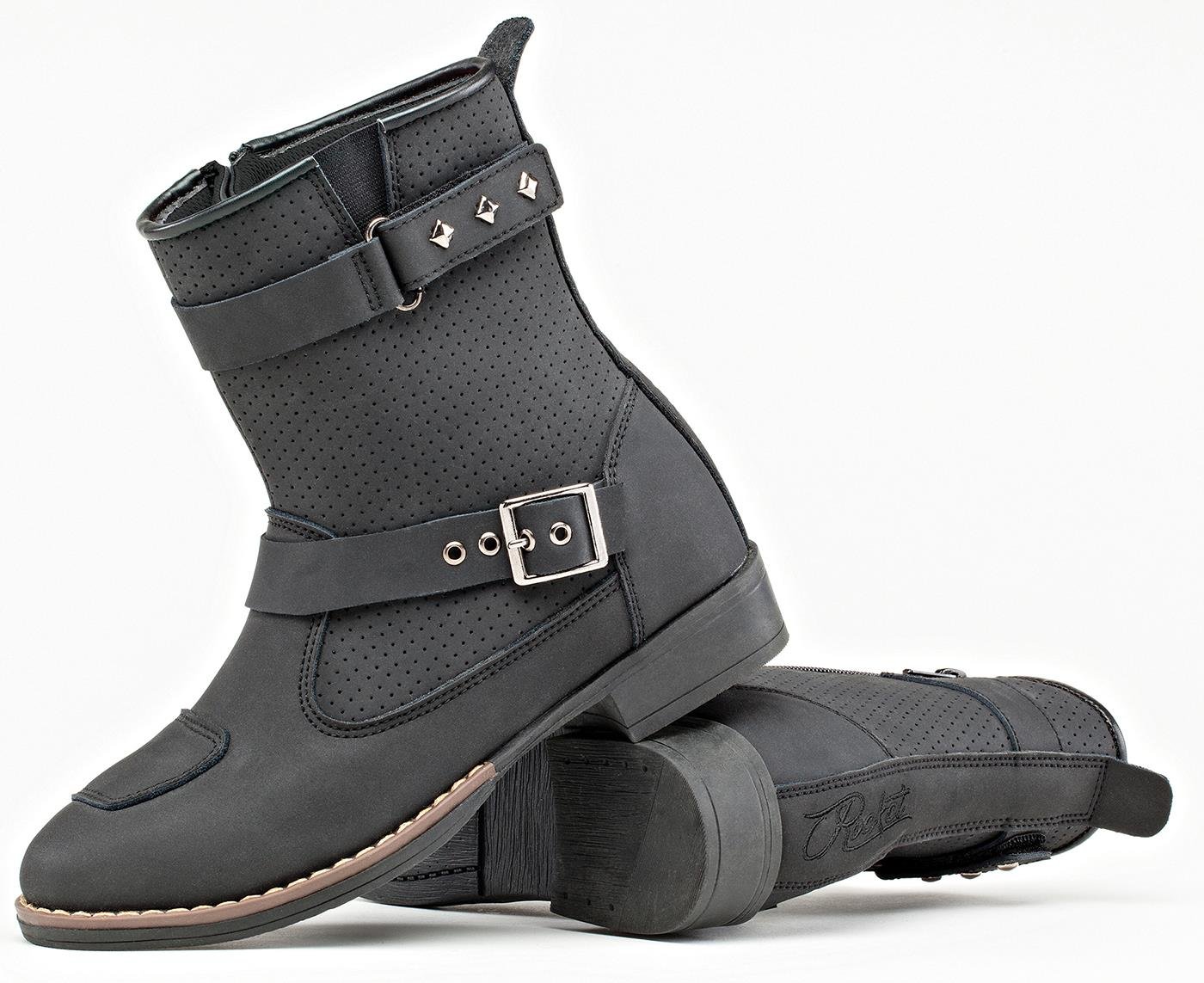 Joe Rocket Moto Adira Womens Riding Shoes Sports Bike Racing Motorcycle Boots - Black/Size 05