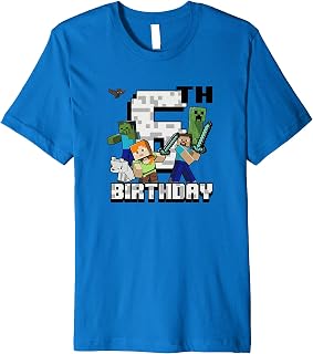 Amazon.com: minecraft birthday shirt