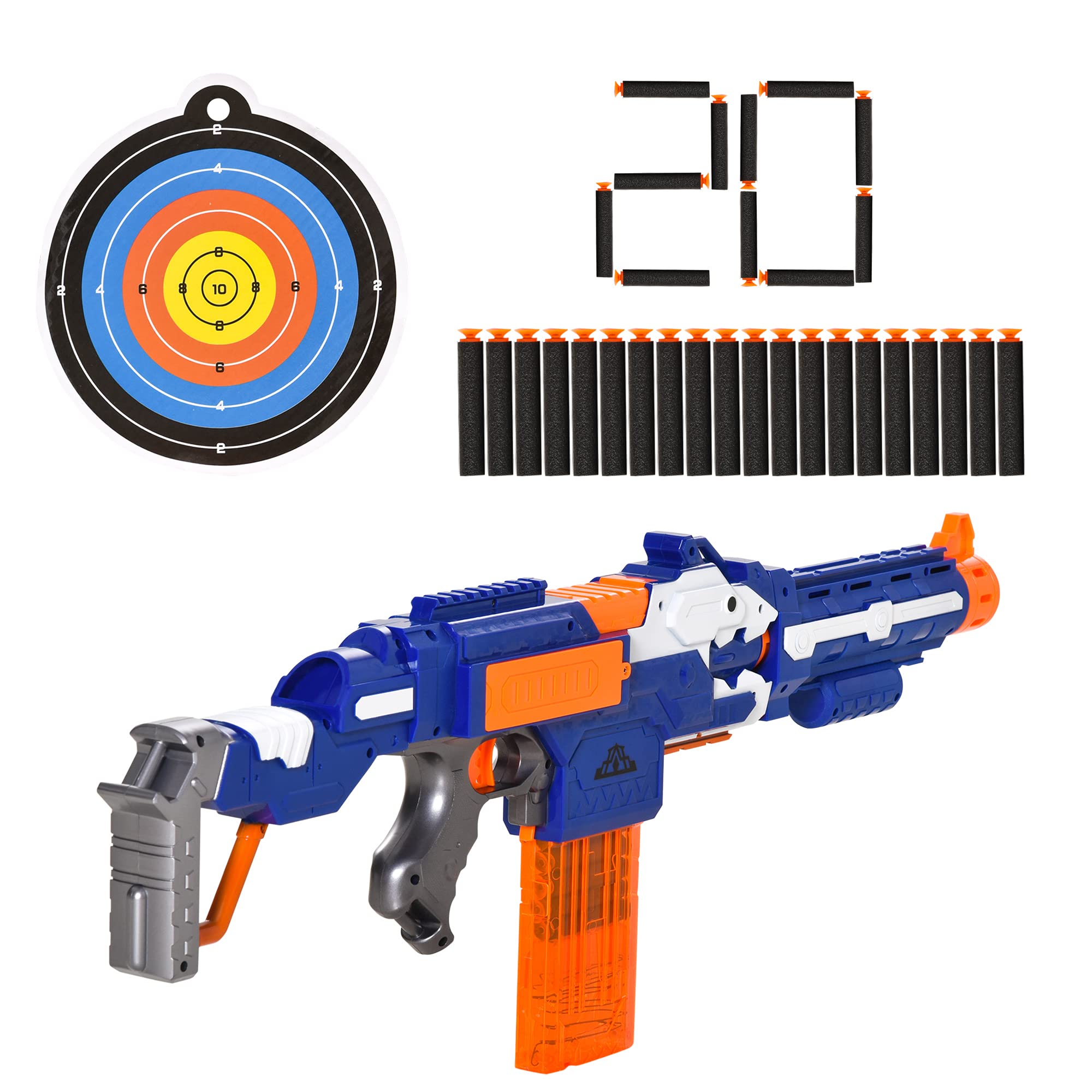 Buy Qaba Automatic Toy Gun Foam Blaster for Foam Darts with 20 Soft EVA