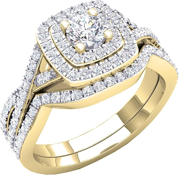 Dazzlingrock Collection 4mm Center Round Cubic Zirconia